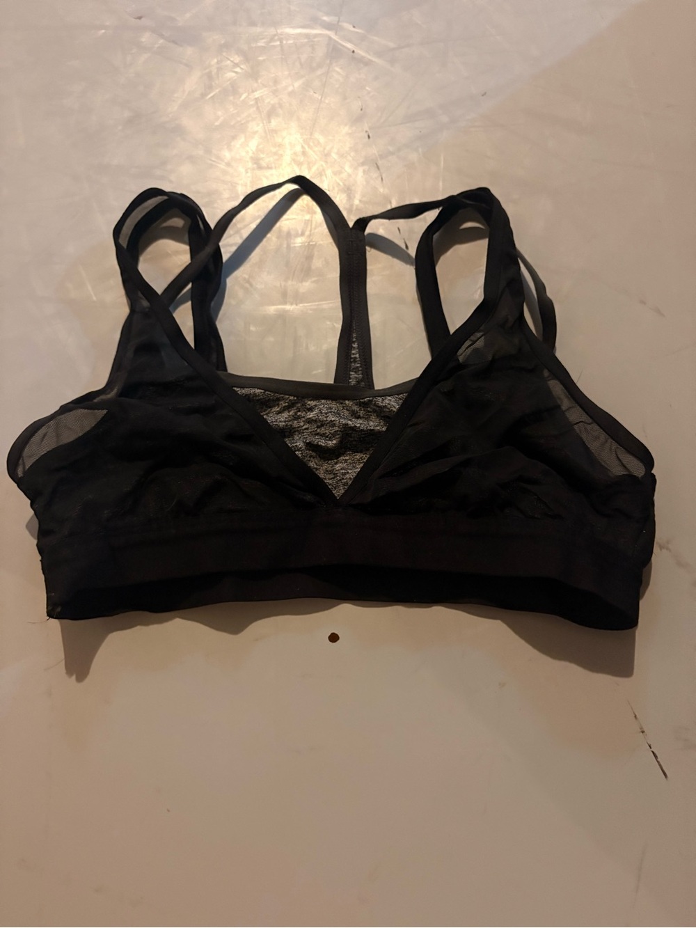 aerie Black Mesh Strappy Bralette - Women's Intimates